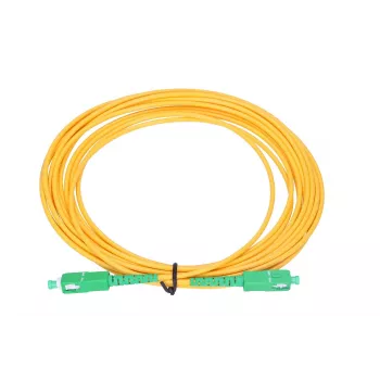 Cable de conexión de fibra óptica Extralink SC/APC–SC/APC monomodo G.652D 3 mm simplex, 1 m