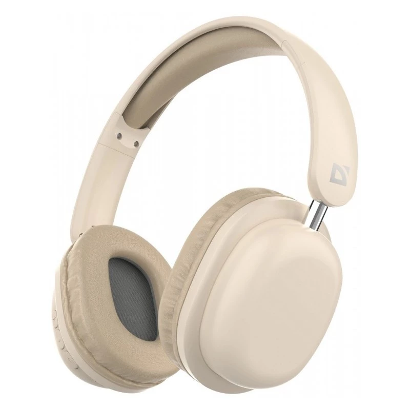 Defender FreeMotion B640 auriculares inalámbricos supraaurales, Bluetooth 5.3, USB-C, AUX 3,5 mm, 20–20000 Hz, 105 dB, beige