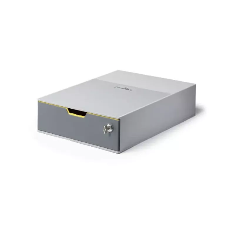 Caja de archivo de plástico gris Durable 760127