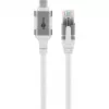 Cable de red Goobay 74180 USB C RJ-45 Cat6 10 m blanco