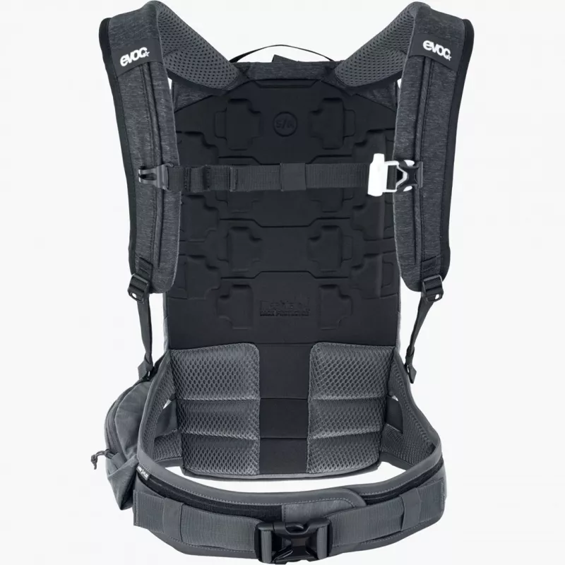 Mochila de bicicleta EVOC Trail Pro 10L Carbon Gris Sport