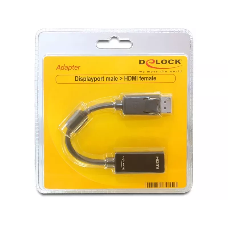Adaptador de cable de vídeo DELOCK 61849 0,125 m DisplayPort a HDMI
