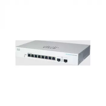 Switch Ethernet Gigabit L2 gestionado Cisco CBS220-8T-E-2G — 8x RJ-45 10/100/1000, 2x SFP, 1U, 20 Gbit/s, 8192 MAC