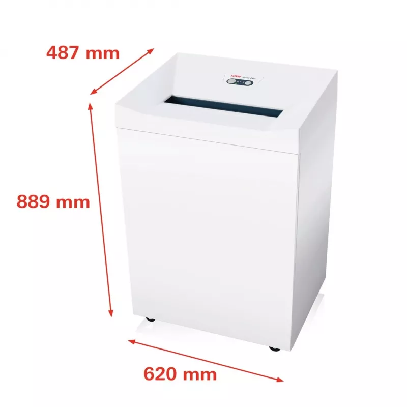 Destructora de documentos HSM Pure 740 corte en tiras 3,9 mm, 400 mm de ancho de trabajo, destruye CDs y tarjetas de crédito