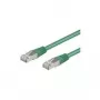 Cable de red CAT 5e Wentronic Goobay, F/UTP, verde, 15 m - mezcla de cobre CCA (50870)