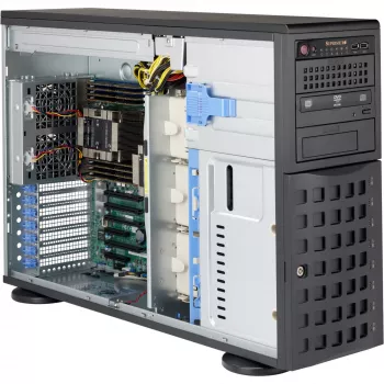 Supermicro SC745 BAC-R1K23B-SQ - Torre - 4U - ATX extendido - SATA/SAS - Hot-Swap 1200 vatios - Negro - USB