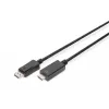 Cable adaptador DisplayPort 1.2 con bloqueo 4K 60Hz UHD Type DP/HDMI A M/M negro 2 m