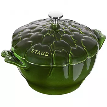 Olla redonda de artichoke de hierro fundido - 3 l, verde