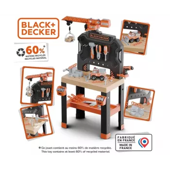 Juguete taller infantil SMOBY Bricolo Builder 7600360741 – Set de herramientas de construcción para juego de rol