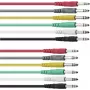 OMNITRONIC cable de conexión jack 6,3 mm estéreo, 6x 0,9 m