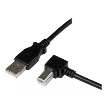 StarTech.com Cable USB 2.0 A a B en ángulo recto de 3 m – M/M, 3 m, USB A, USB B, USB 2.0, negro