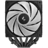 Disipador de aire DeepCool AG620 BK ARGB V2 — doble ventilador de 120 mm, 6 heatpipes, compatible con LGA 1700/AM4/AM5, negro