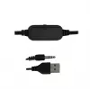 Esperanza EGS106 Rainbow Nortec altavoces 2.0, 6 W (2x3 W), alimentados por USB, minijack de 3,5 mm, LED RGB, negros