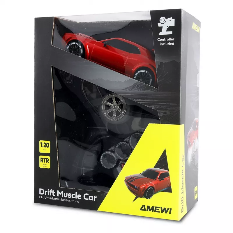 Amewi Drift Muscle Car 4WD 1:20 RTR rojo (21114)
