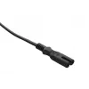 Cable de alimentación Savio CL-100 negro 1,8 m IEC tipo E (3,4 mm, 3,1 mm) IEC C7