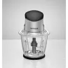 Picadora eléctrica Rommelsbacher MZ 500 — 1,5 L, 500 W, Acero inoxidable negro