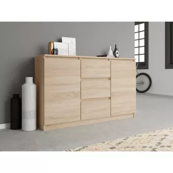 Cómoda Topeshop KOMODA 2D3S DĄB SONOMA