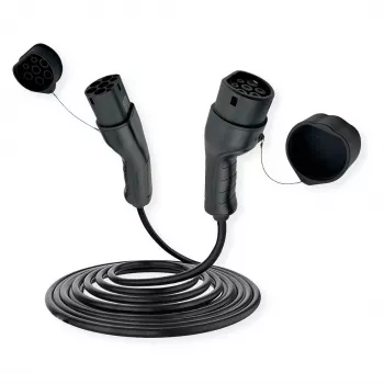 Cable de carga para vehículo eléctrico ROLINE Type 2 a Type 2 7,5 m — 22 kW, 32 A, 480 V