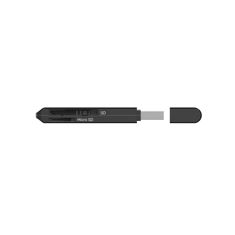 Lector de tarjetas Unitek Y-9327A USB 3.2 Gen 1 Type-A — MicroSD/SD, 2 ranuras, 5000 Mbit/s, negro