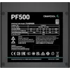 Fuente de alimentación DeepCool PF500 500 W ATX 2.4, 80 PLUS, ventilador de 120 mm, 20+4 pines, 2×6+2 PCIe, 4×SATA