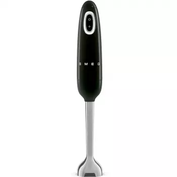 Batidora de brazo Smeg HBF03BLEU — 700 W batidora de mano, vaso de 1,4 L, cuchilla de acero inoxidable, negro