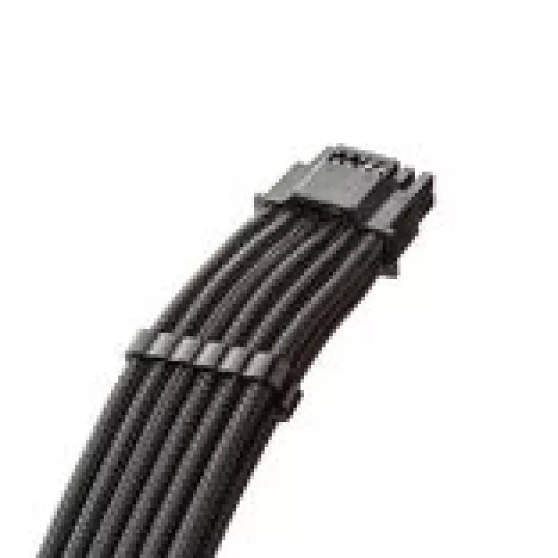 Cable CableMod C-Series Pro ModMesh 12V-2x6, conector de 90°, para fuentes Corsair Type 5 RMx Shift - carbono, 65 cm