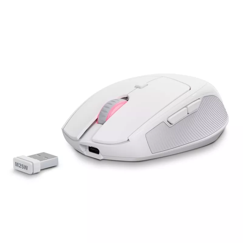 Sharkoon OfficePal M25W ratón de oficina inalámbrico, para diestros, 4000 DPI