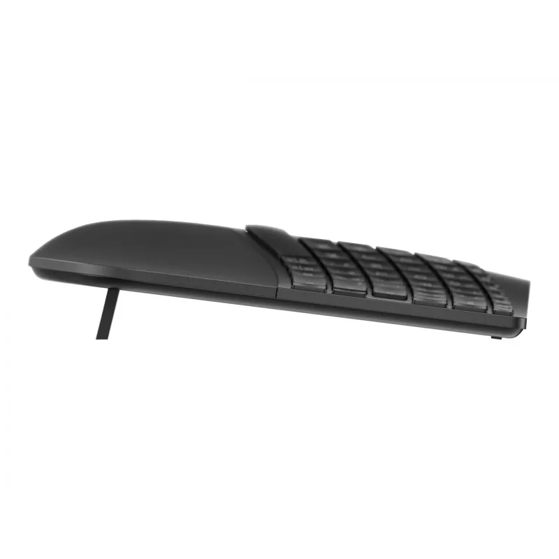 HP 960 Teclado inalámbrico ergonómico, Tamaño completo (100%), inalámbrico, RF Wireless + Bluetooth, Membrana, Negro