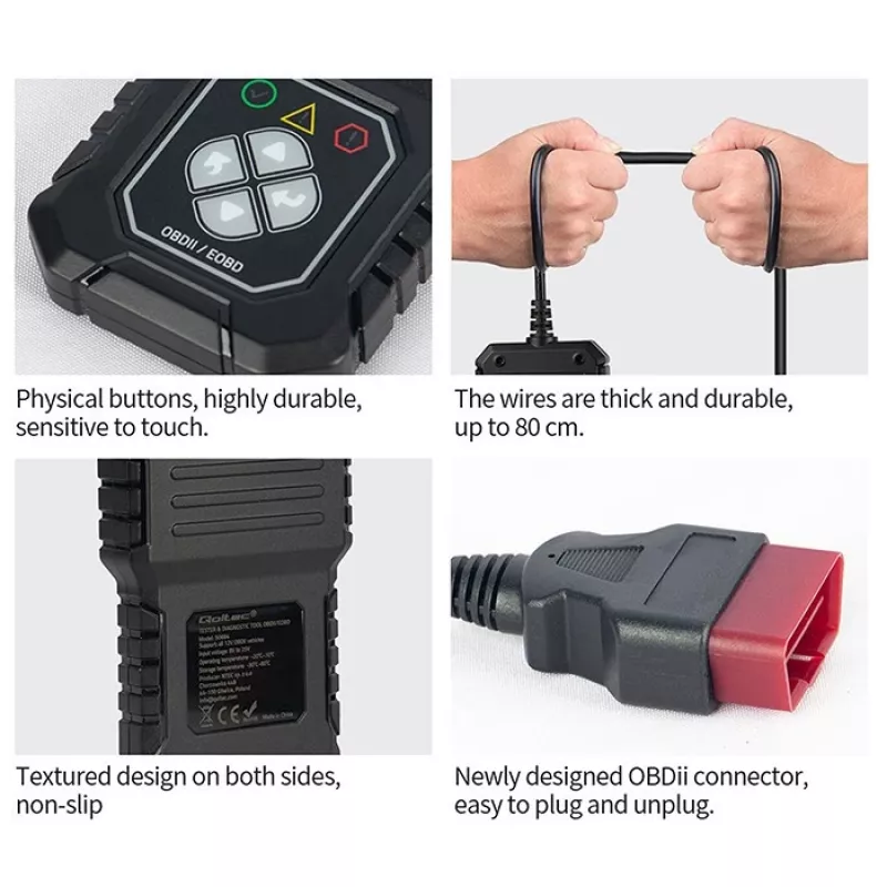 Probador de diagnóstico OBDII QOLTEC ProLine (modelo 50684)