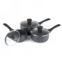 Set de ollas Russell Hobbs Nightfall Stone 3 piezas 16/18/20 cm antiadherente