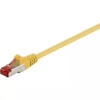 Cable de red Goobay 92453 amarillo 0,15 m Cat6 S/FTP