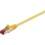 Cable de red Goobay 92453 amarillo 0,15 m Cat6 S/FTP
