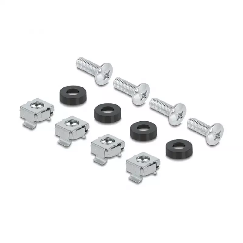 Delock 67319 Regleta de interruptores automáticos de 10" con cubierta y carril DIN, 3U, metal, gris