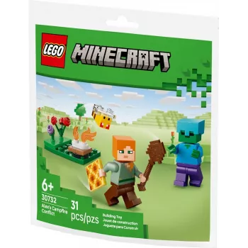 Bricks Minecraft 30732 El conflicto de la hoguera de Alex