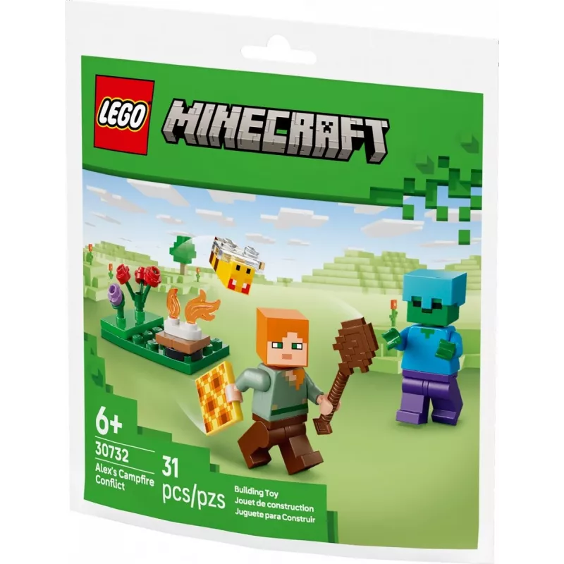 Bricks Minecraft 30732 El conflicto de la hoguera de Alex