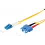 Cable de parcheo dúplex de fibra óptica ShiverPeaks 77808 LC–SC 9/125µm OS1/OS2 1,0 m