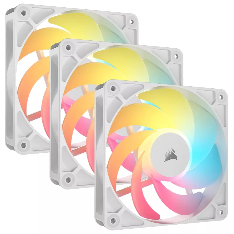 Ventilador CORSAIR RS120-R 120mm Blanco ARGB 25mm de grosor