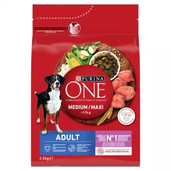 PURINA ONE MED/MAX Adult perro cordero y arroz 2,5kg