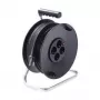 Cable alargador de corriente Bachmann 392.181 50m 4 tomas de corriente negras