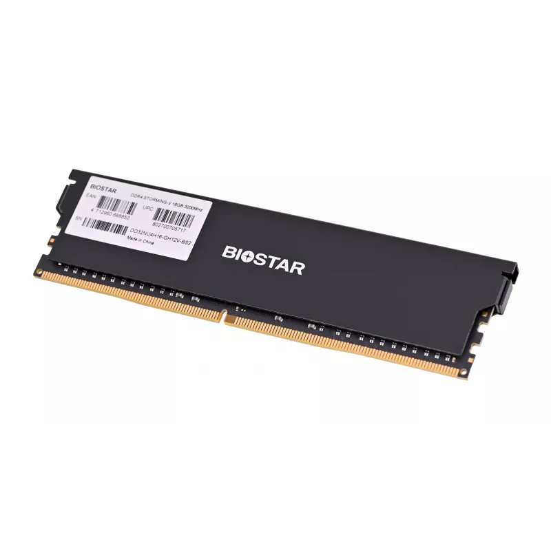 Memoria RAM DDR4 de sobremesa BIOSTAR 16GB 3200MHz con disipador (modelo DO32NU4H16)