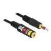 Cable de audio DeLOCK 84667 2 m 3,5 mm negro
