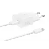 Cargador rápido USB de CA Samsung EP-T2510 25W Blanco, USB‑C, PPS, Super Fast Charging
