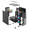 Caja de PC SAVIO Raptor X1 ARGB cristal/malla negra