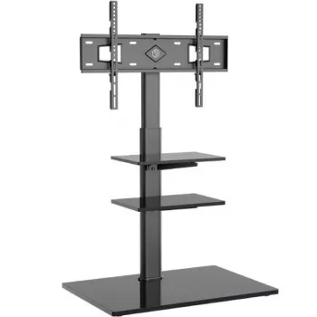 Pie de TV ONKRON TS5550-B para 32–65 inch (81,3–165,1 cm), carga máx. 30 kg, VESA 100x100–600x400, altura 880–1080 mm, orientable ±25°