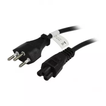 Synergy21 cable de alimentación 230V Suiza (conector macho) J12/aparatos fríos C5 (conector hembra, Michymouse), 1,8m, negro,