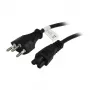Synergy21 cable de alimentación 230V Suiza (conector macho) J12/aparatos fríos C5 (conector hembra, Michymouse), 1,8m, negro,