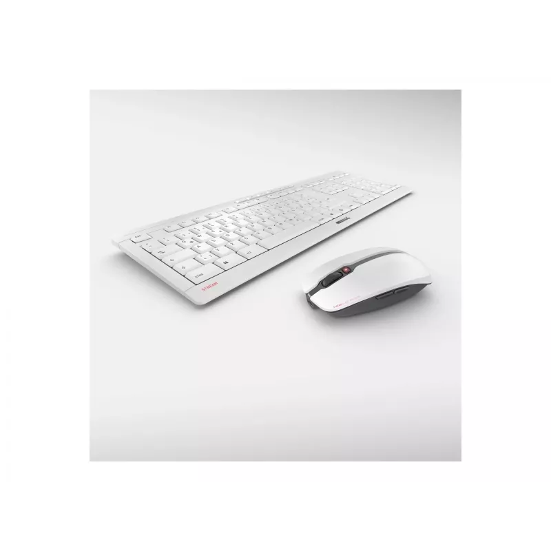 Teclado CHERRY Stream Desktop Recharge ratón incluido universal RF inalámbrico QWERTZ alemán gris
