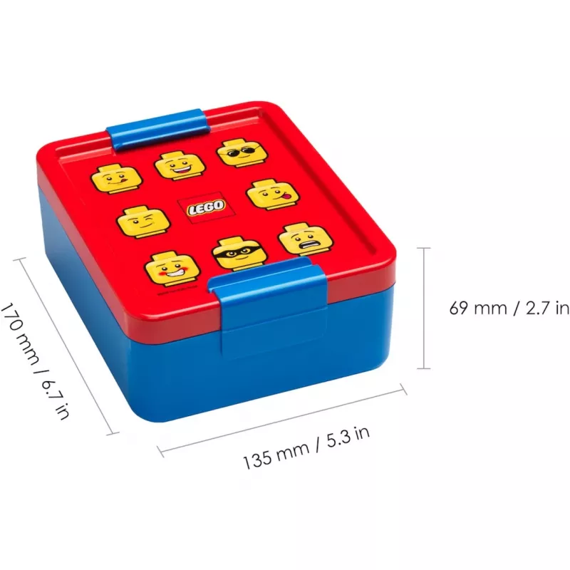 Set de comida LEGO 40580001 Bright Blue – Set de fiambrera y botella para niños