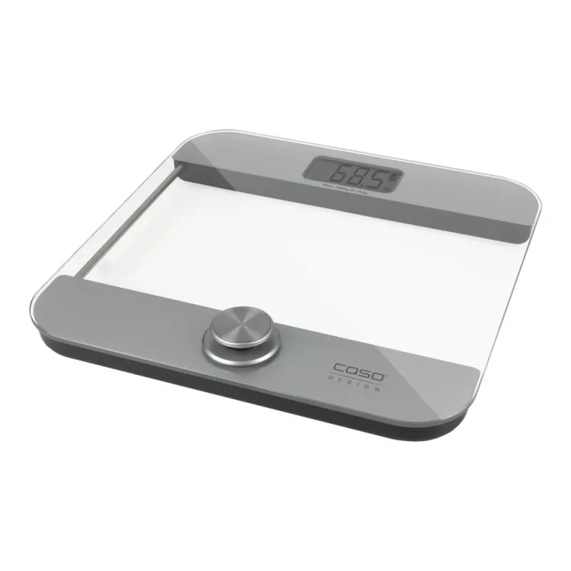 Báscula de baño electrónica Caso Body Energy Ecostyle 03416 — máx. 180 kg, precisión 100 g, blanca/gris