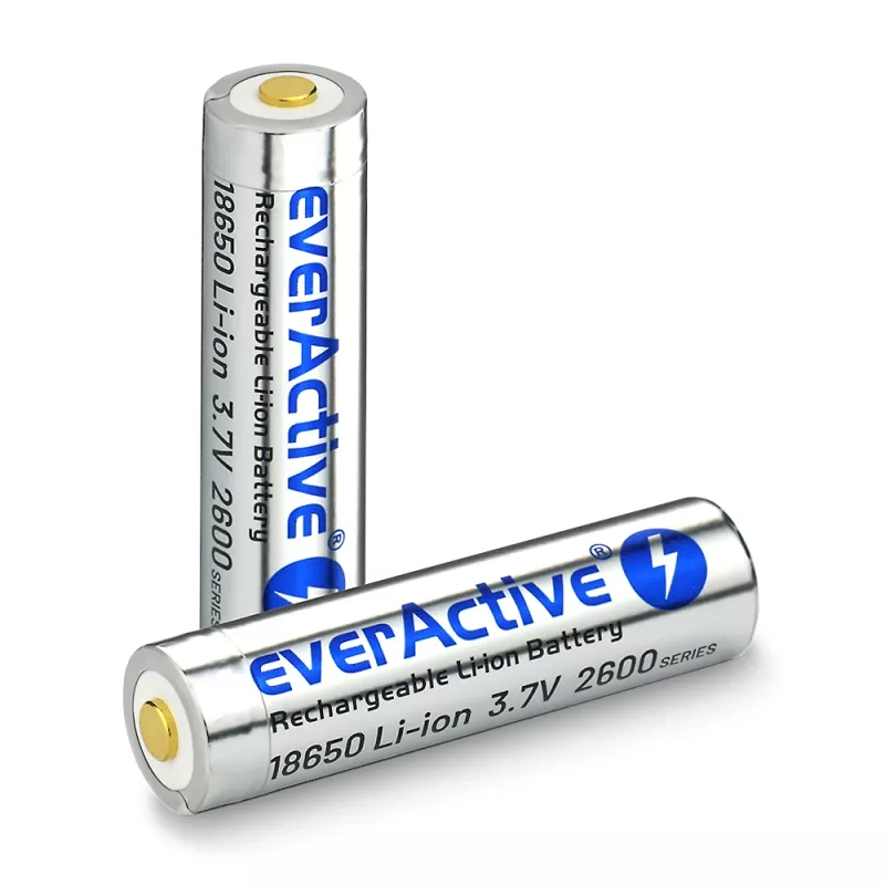 Batería everActive 18650 3.7V Li-ion 2600mAh micro USB con protección BOX